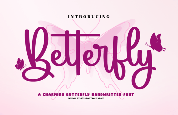 Betterfly: A Charming Handwritten Font for Creative Projects