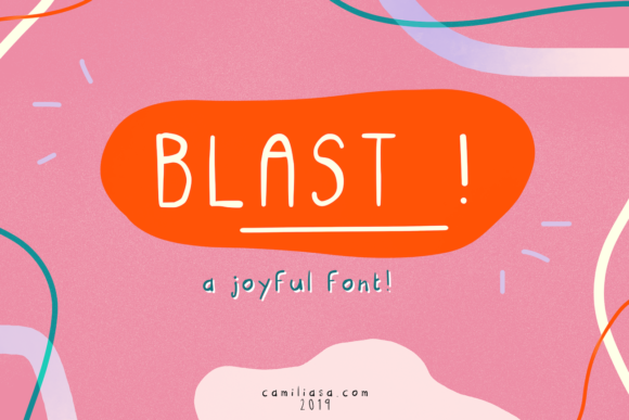 Blast: A Sweet, Friendly Handwritten Font for Creative Projects