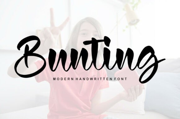 Bunting: A Flowing Font for Elegant Designs