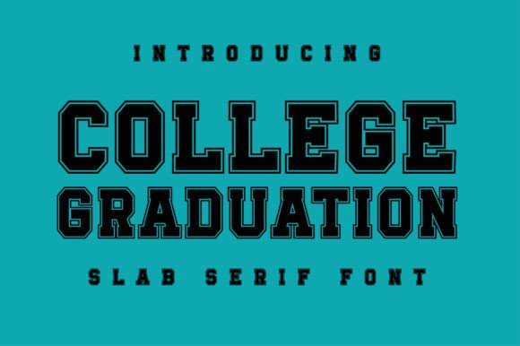 College Graduation: A Bold Typeface for Athletic Design