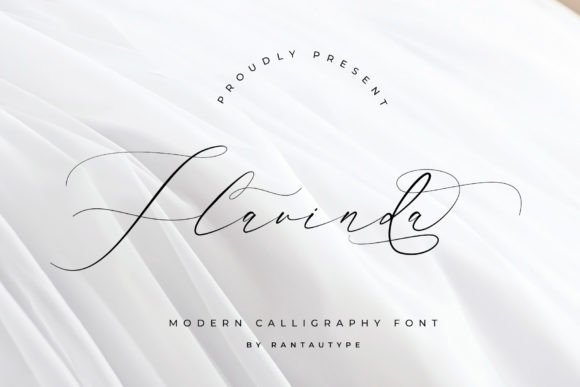 Discover Flavinda: A Beautiful Handwritten Typeface