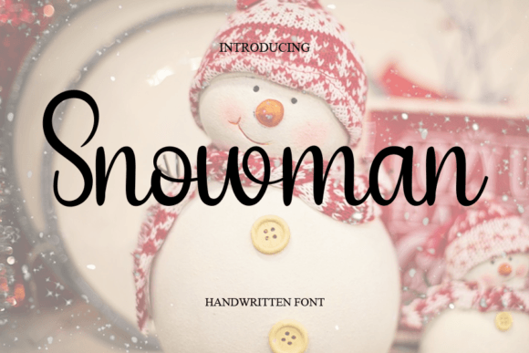 Discovering the Snowman Font: A Friendly Handwritten Typeface