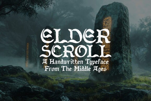 Elderscroll: The Medieval Handwritten Typeface