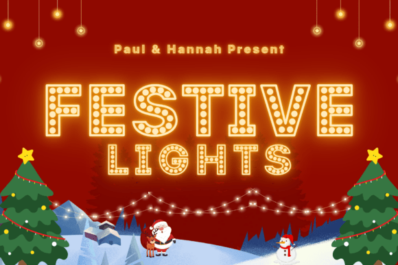 Festive Lights: A Display Font That Shines