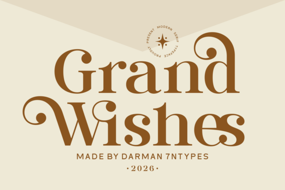 Grand Wishes: A Typeface of Modern Elegance