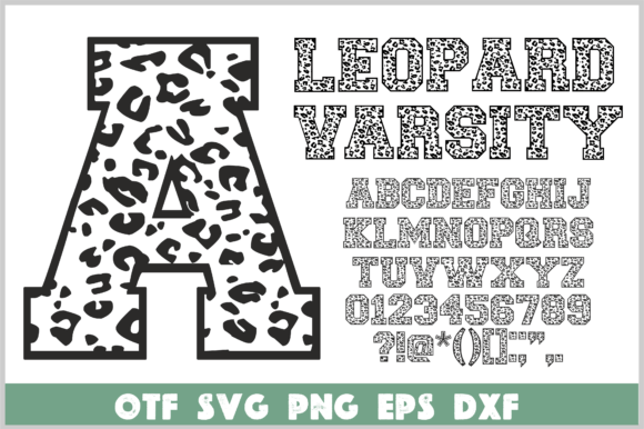 Leopard Varsity Font: Bold Collegiate Style Meets Fierce Design
