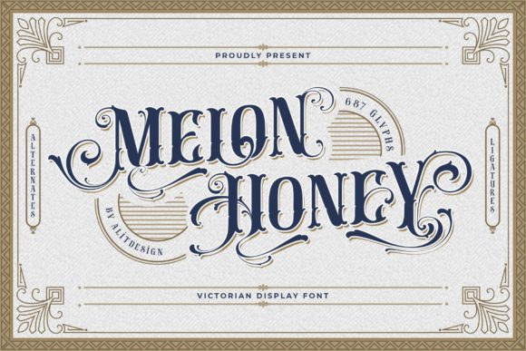 Melon Honey: A Bold Blackletter Display Typeface