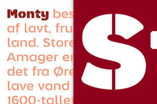 Monty Stencil: A Modern Grotesque Sans Serif Font