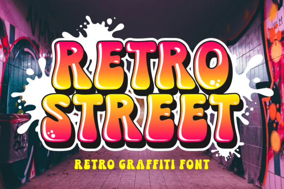 Retro Street: Authentic Graffiti Font for Bold Designs