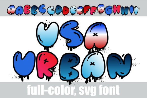 USA Urban Art: Bold Graffiti Typography for Modern Design