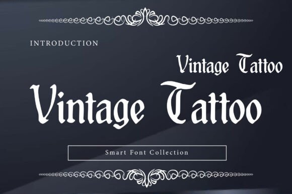 Vintage Tattoo: Bold, Weathered Type for Impactful Designs