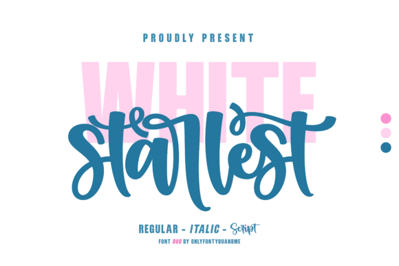 White Starlest: A Dynamic Font Duo for Modern Branding